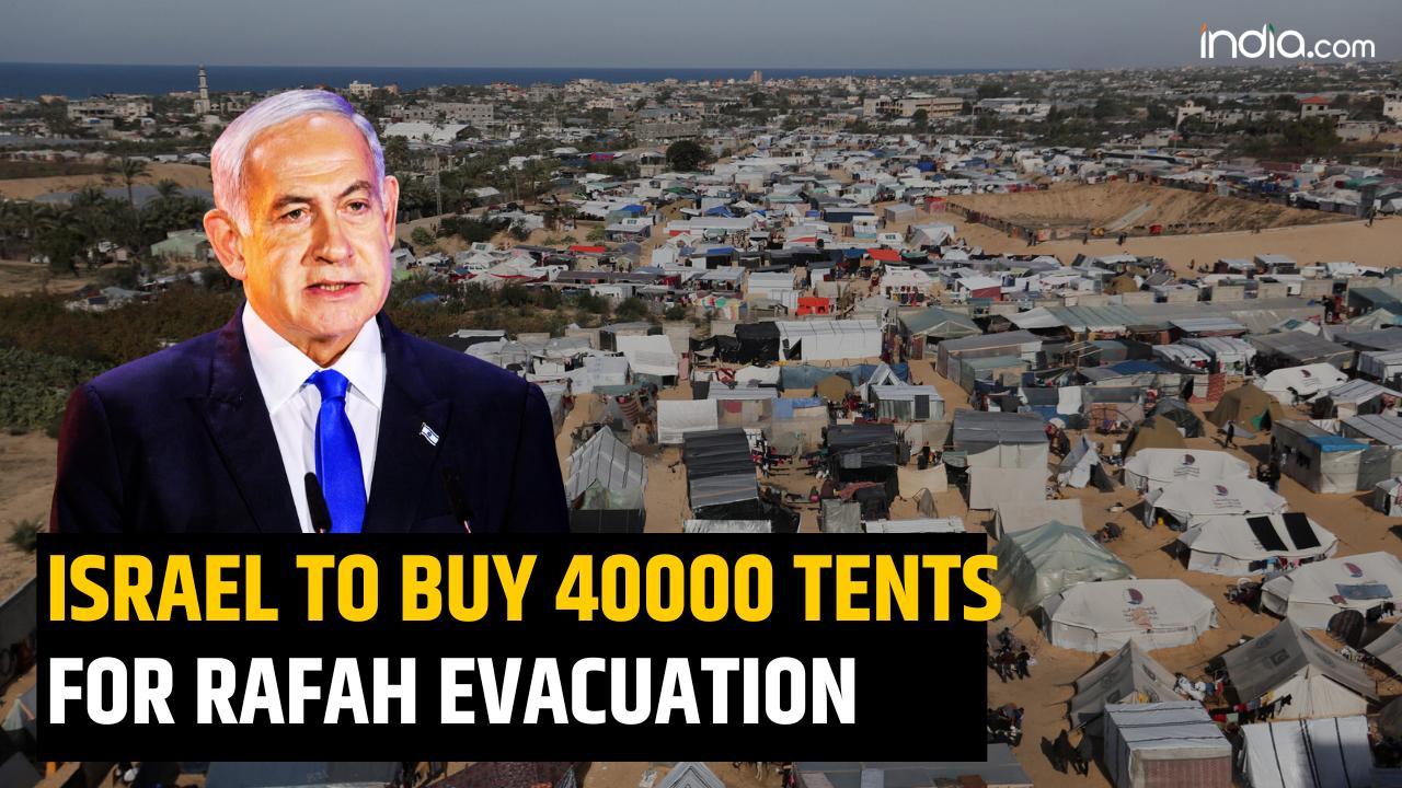 Israel seeks 40000 tents to evacuate Rafah civilians| Israel-Hamas war